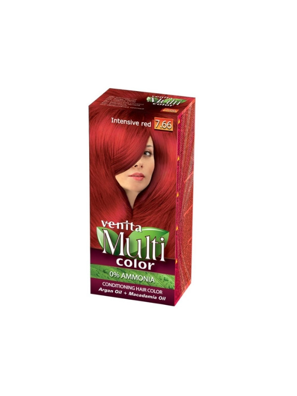 Фарба для волосся Venita Multi Color /7.66/ Насичений червоний 50 мл