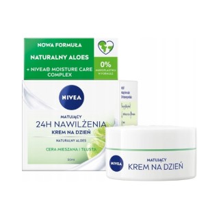 Nivea 24H Hydraterende Matterende Daggezichtscrème Voor de gecombineerde en vette huid 50 ml