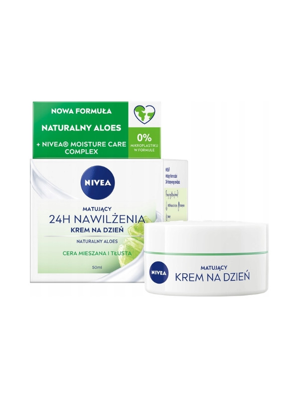 Nivea 24H зволожуючий матуючий денний крем для обличчя для комбінованої та жирної шкіри 50 мл