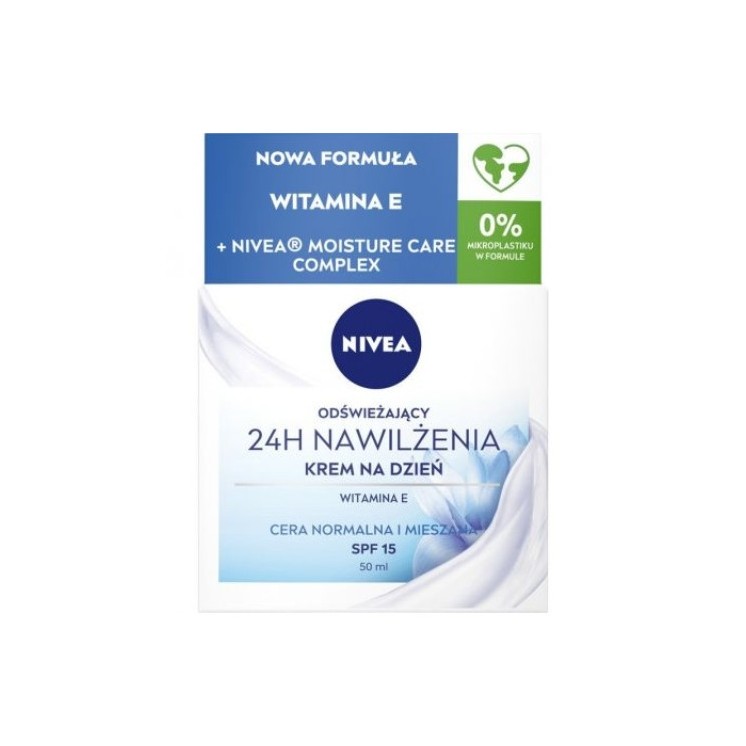 Крем для обличчя Nivea 24H Moisturizing Day для нормальної та комбінованої шкіри 50 мл