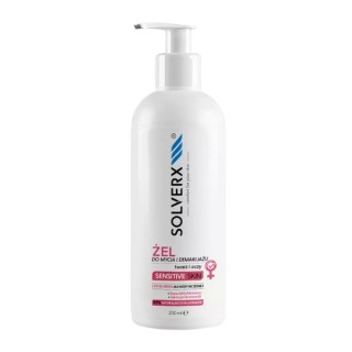 Solverx Sensitive Huid Gezichtswas- en make-upverwijderingsgel 200 ml