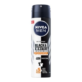 Nivea Men Black & White Invisible Ultimate Impact Spray Deodorant 150 ml