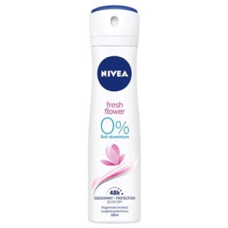 Nivea Fresh Flower Deodorant Spray 0% Aluminium 150 ml