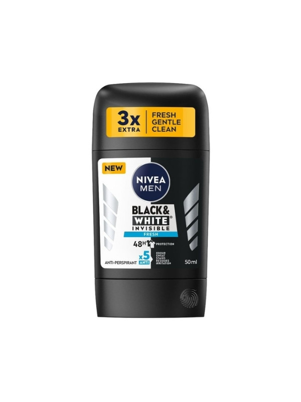 Nivea Men Black & White Invisible Fresh Antitranspirant Stick 50 ml