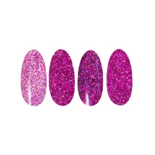 Ronney Holo Effect nail powder /21/ Pink and red