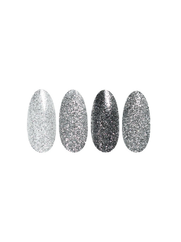 Ronney Glitter nagelpoeder /37/ Zilver