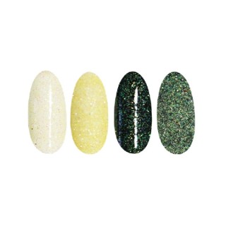 Ronney Glitter nail powder /39/ Yellow-green