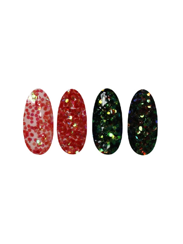 Ronney Glitter nagelpoeder /42/ Roze folie