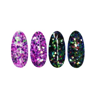 Ronney Glitter Nagelpulver /46/ Lila Folie