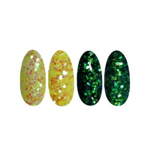 Ronney Glitter Nagelpulver /51/ Gelbe Folie