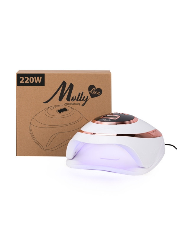 MollyLac Лампа для нігтів Dual UV/ LED 220W Z7 MOLLY LUX Біла 1 шт.