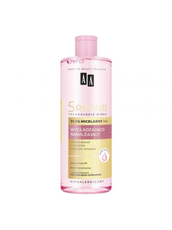 AA Technology of Age 5 Repair 3in1 smoothing and moisturizing Micellar fluid for the face 400 ml