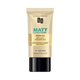 AA Make Up Matt Matterende en gladmakende gezichtsfoundation /103 Beige Light 30 ml