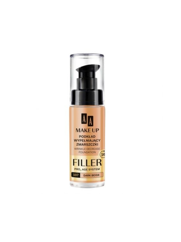 AA Make Up Filler Rimpelopvullende gezichtsfoundation /107 Dark Beige 30 ml