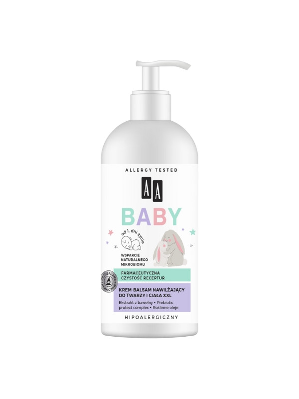 AA Baby feuchtigkeitsspendender Creme-Balsam für Gesicht und Körper 275 ml