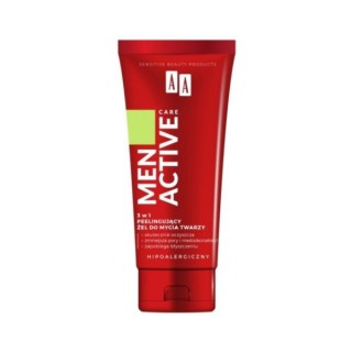 AA Men Active Care 3in1 Peeling-Gesichtswaschgel 150 ml