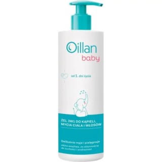 Oillan Baby 3in1 Гель для миття тіла та волосся з першого дня життя 750 мл