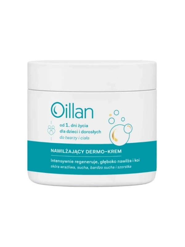 Oillan 3in1 moisturizing Dermo - крем для обличчя та тіла з першого дня життя для дітей та дорослих 200 мл