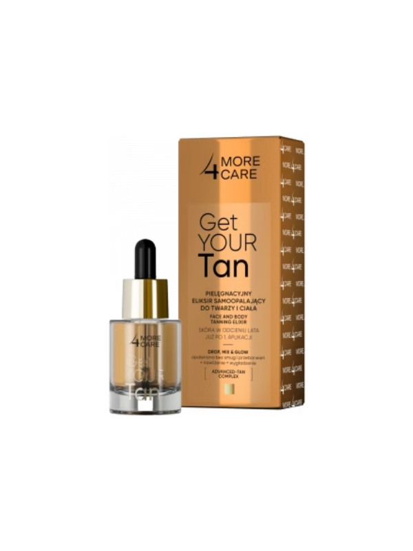 More 4 Care Get Your Tan self-tanning Elixir for face and body 15 ml