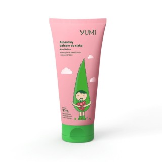 Yumi Aloe-Körperlotion intensiv feuchtigkeitsspendend, Himbeere, 200 ml