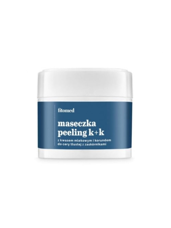 Fitomed K+K Peeling voor de vette huid met mee-eters Melkzuur 4% en Korund 100 g