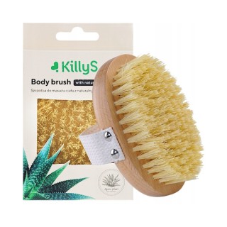 KillyS Body massage brush with natural Agave bristles, 1 piece