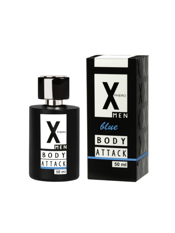 X-Phero Body Attack Blue Parfum met feromonen voor mannen 50 ml