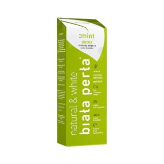 Biała Perła Natural & White Detox Zahnpasta Frischer Atem Mint 75 ml