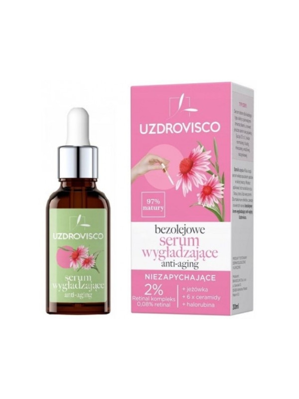 Безмасляна Serum для обличчя Uzdrovisco Smoothing Anti-aging 30 мл