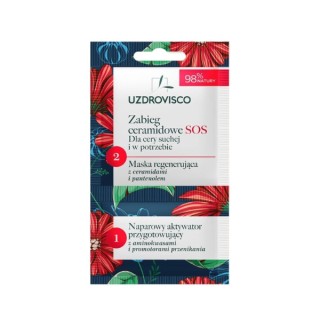 Uzdrovisco Ceramide SOS behandeling regenererend gezichtsmasker met panthenol 8 ml