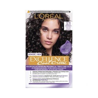 L'oreal Excellence Creme Farba do włosów /3.11/ Ultrapopielaty Ciemny Brąz