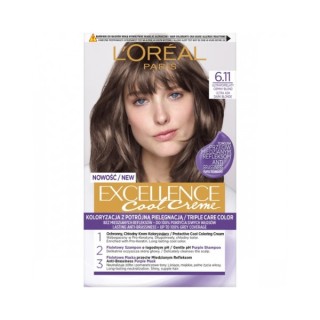 L'oreal Excellence Creme Farba do włosów /6.11/ Ultrapopielaty Ciemny Blond