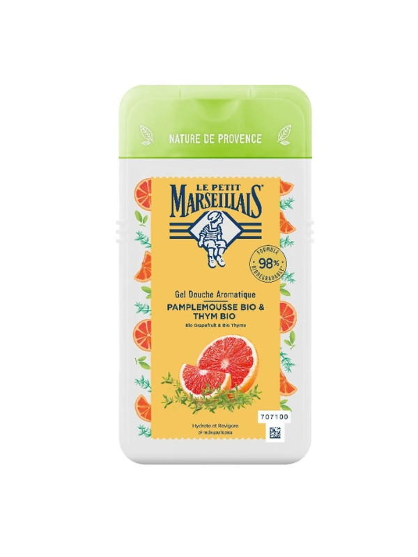 Le Petit Marseiliais Bio Douchegel Grapefruit en Tijm 250 ml