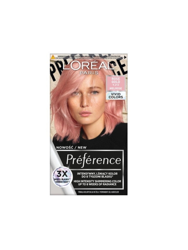 Фарба для волосся L'oreal Preference Vivid Colours /9.213/ Rose Gold