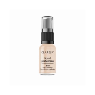 Claresa Liquid Perfection 2in1 Concealer - Foundation /102/ Warm Medium 18 г