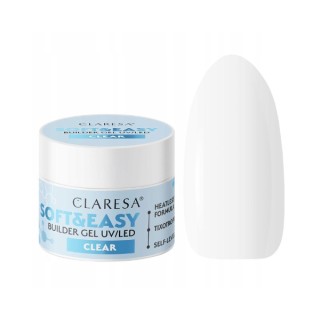 Claresa Soft & Easy Żel budujący do paznokci Clear 45 g