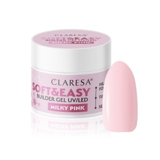 Claresa Soft & Easy Żel budujący do paznokci Milky Pink 45 g