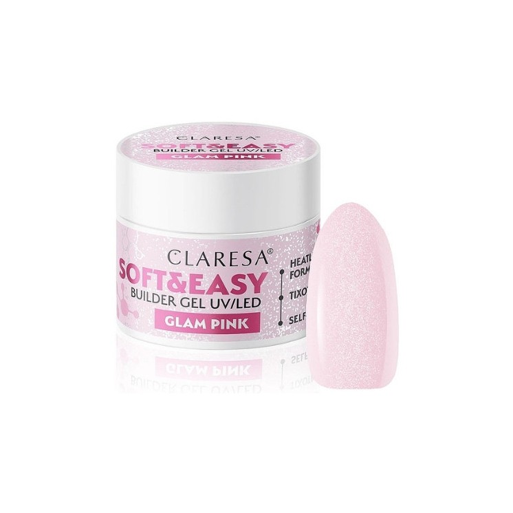 Claresa Soft & Easy Glam Pink Nagelaufbaugel 45 g