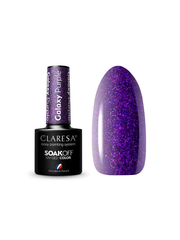 Claresa Galaxy Purple Hybrid nail polish 5 g