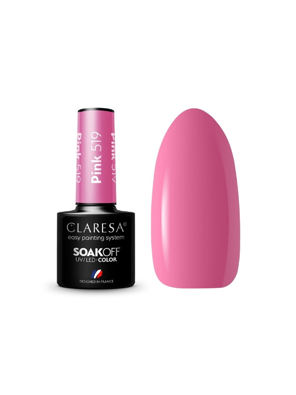 Claresa Pink Hybrid nail polish /519/ 5 g