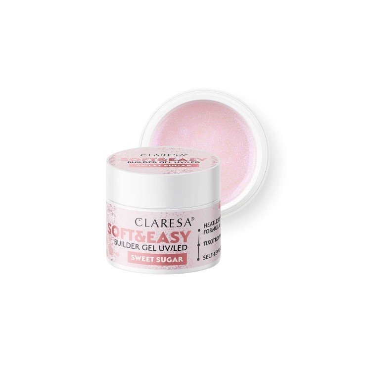 Claresa Soft & Easy Sweet Sugar nail building gel 45 g