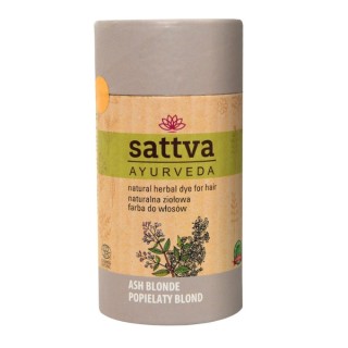 Sattva Ayurveda Naturalna ziołowa Farba do włosów Popielaty Blond 150 g