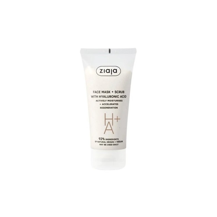 Masque Ziaja - Peeling visage à l'acide hyaluronique 55 ml