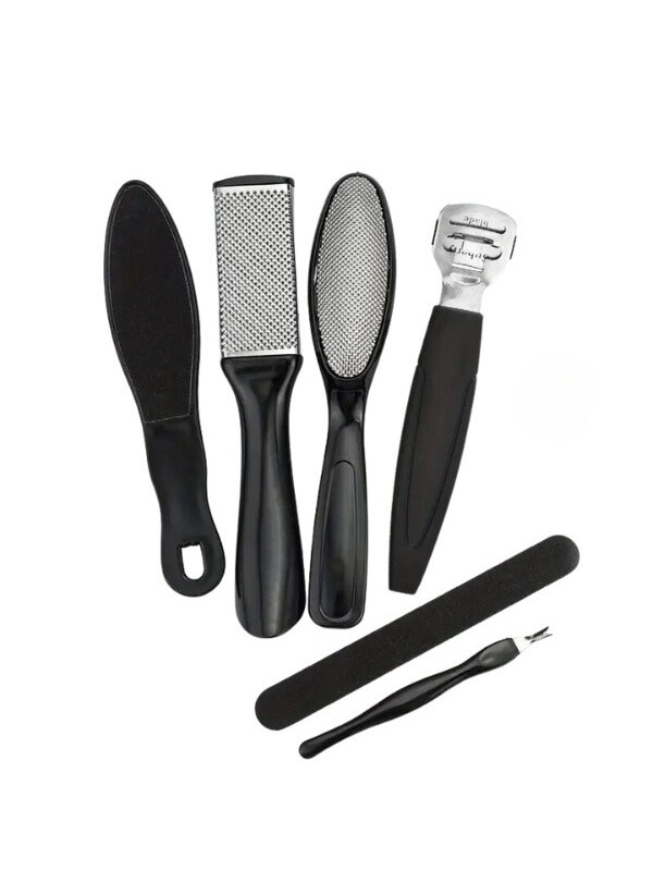 Professional 6-piece pedicure set Black 1 piece