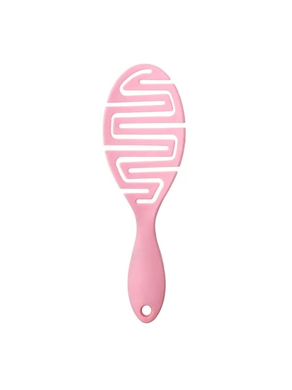 Pink hair brush for easy combing, 1 piece