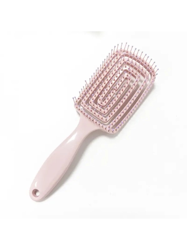 Brush for smooth and tangle-free hair Pink 1 piece