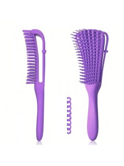 Purple detangling brush for...