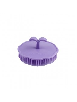 Purple scalp massage brush...