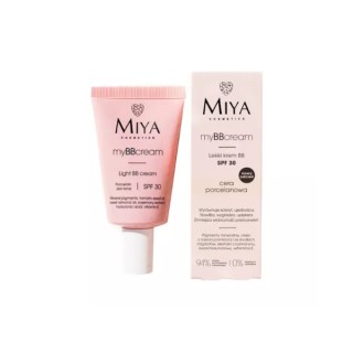 Miya Cosmetics myBBcream leichte BB Gesichtscreme SPF30 für Porzellanhaut 40 ml