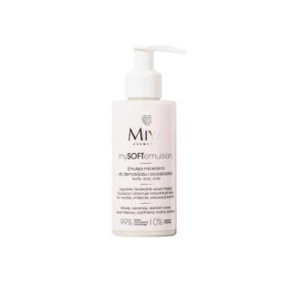 Miya Cosmetics mySOFTemulsion Mizellenemulsion zur Make-up-Entfernung und Reinigung von Gesicht, Augen und Körper 140 ml
